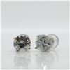 Image 2 : 14K WHITE GOLD MOISSANITE(1.42CT) EARRINGS