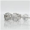 Image 4 : 14K WHITE GOLD MOISSANITE(1.42CT) EARRINGS