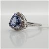 Image 5 : PLATINUM950 NATURAL TANZANITE(1.8CT)