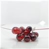 Image 1 : 10K WHITE GOLD GARNET(27CT) NECKLACE