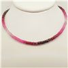 Image 1 : 10K WHITE GOLD FANCY COLOR RUBY(17.52CT) NECKLACE