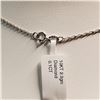 Image 3 : 10K WHITE GOLD DIAMOND(0.1CT) NECKLACE