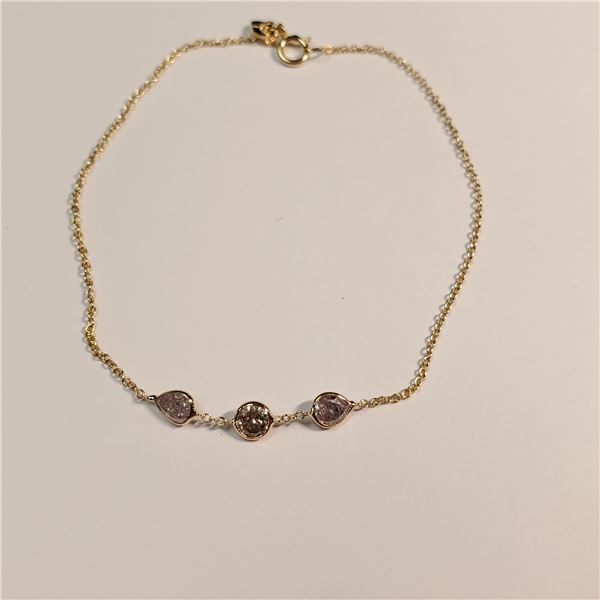 14K YELLOW GOLD PINK DIAMOND(0.5CT,I1-I3) DIAMOND