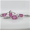 Image 3 : SILVER RUBY&CZ(6.4CT) SET (~WEIGHT 8.62G)