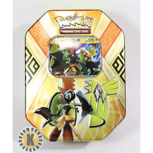 POKEMON TIN x2 BOOSTERS, FULL ART PROMO CARD, NEW