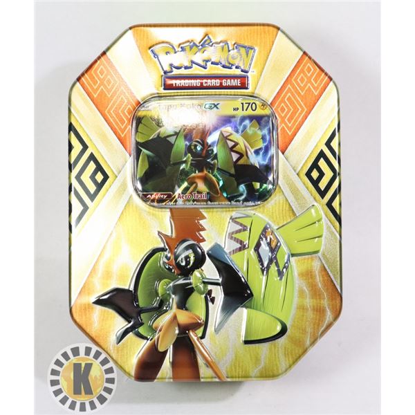 POKEMON TIN x2 BOOSTERS, FULL ART PROMO CARD, NEW