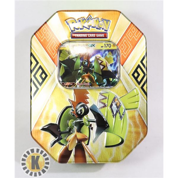 POKEMON TIN x2 BOOSTERS, FULL ART PROMO CARD, NEW