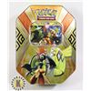 Image 1 : POKEMON TIN x2 BOOSTERS, FULL ART PROMO CARD, NEW