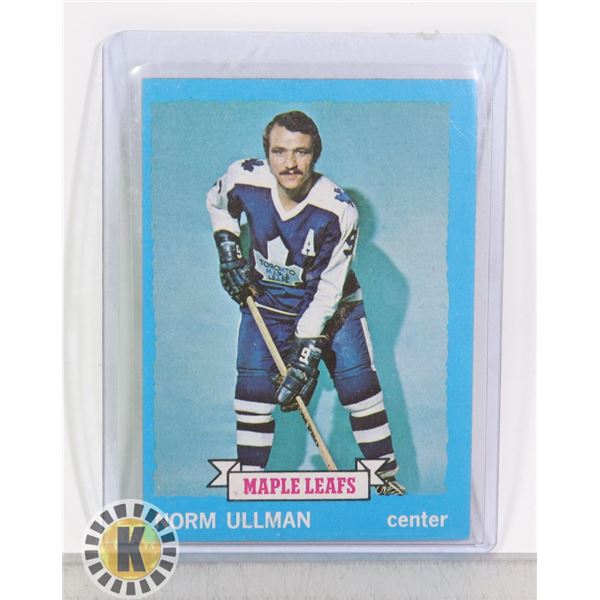 NORM ULLMAN MAPLE LEAFS CENTRE HOCKEY CARD
