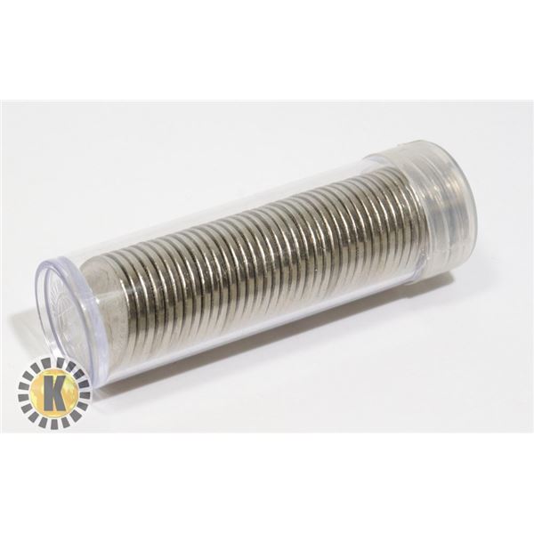 1976 BRILLIANT UNCIRCULATED ROLL OF CANADIAN 5 CEN