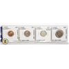 Image 1 : LOT OF 4 CANADIAN CENTENNIAL COINS 1C-25C