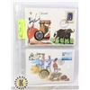 Image 1 : x2 MISC. WORLD COIN & STAMP COVERS