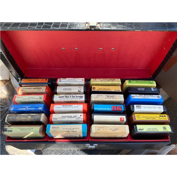 Lot of 8 tracks in case