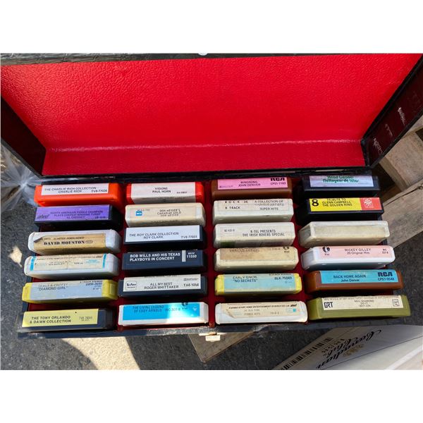 Lot of 8 tracks in case