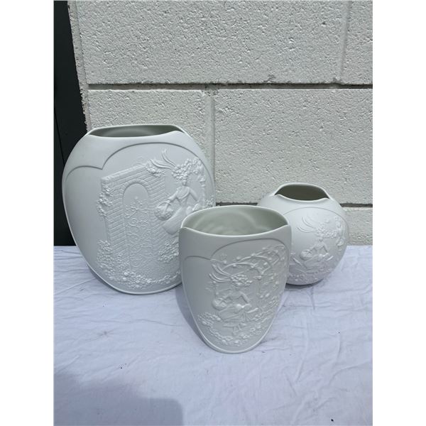 3 Kaiser Germany vases