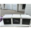 Image 1 : 3 chalkboard storage boxes