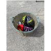Image 1 : Basket with bike helmets ect
