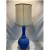 Image 1 : Blue pottery lamp