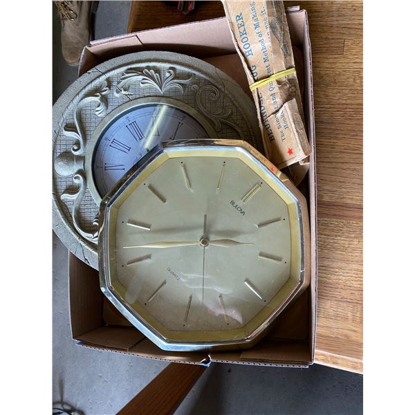 Clocks and rug  hook