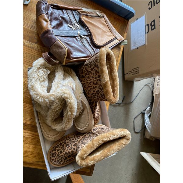 Boots and bag