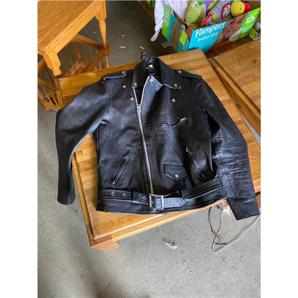 Leather coat size 38