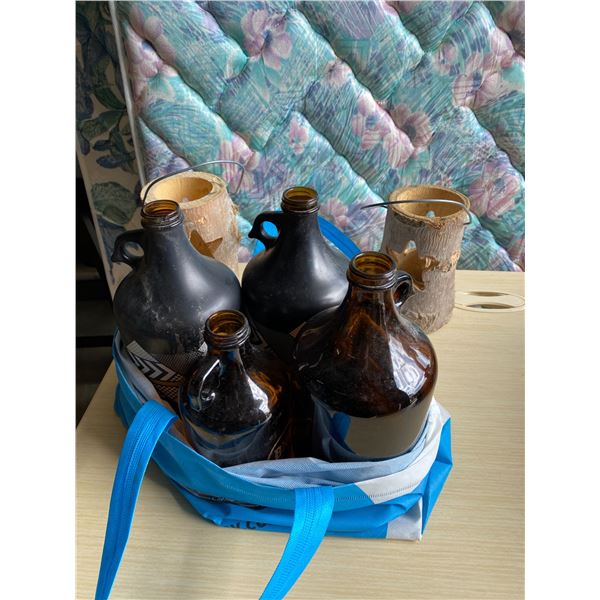 Bottle and candle holders
