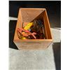 Image 1 : Wood box and extension cords