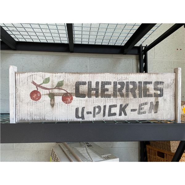 Cherry u pick sign