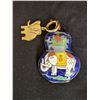 Image 1 : Lucky Asian Cloisonne Pear depicting Elephant