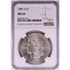 Image 1 : 1881-S $1 Morgan Silver Dollar Coin NGC MS63 Nice Toning