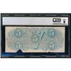 Image 2 : 1863 $5 T-60 Confederate PCGS 20