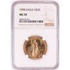 Image 1 : 1998 $25 American Gold Eagle Coin NGC MS70