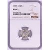 Image 1 : 1944-S Mercury Dime Coin NGC MS65