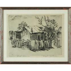 Hazel Fulton McGraw, Etching