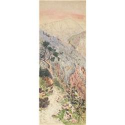 Clarence Leach, Hand Colored Etching