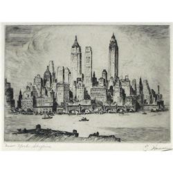 Ejnar Hansen, Etching