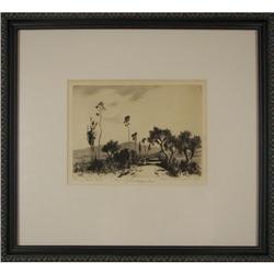 George Elbert Burr, Drypoint Etching