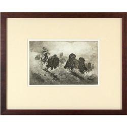 Edward Borein, Drypoint Etching