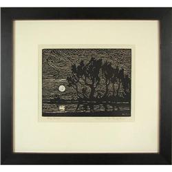 Birger Sandzen, Woodblock