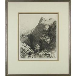 George Elbert Burr, Etching