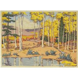 Norma Bassett Hall, Serigraph