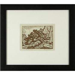 Birger Sandzen, Woodblock