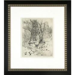 George Elbert Burr, Etching