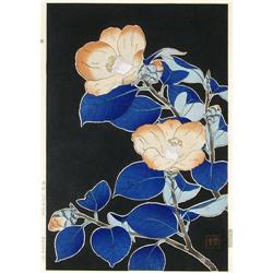 Japanese Woodblock, Flowers