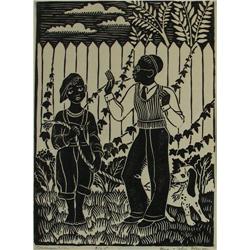 Mina Conant, John Billmeyer, Woodcut