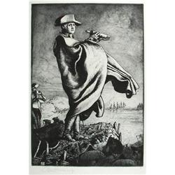 Arthur Allen Lewis, Etching