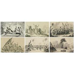 Set of 6 Bookplate Engravings