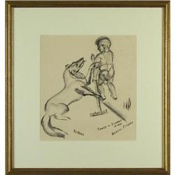 Gladys Caldwell Fisher, Charcoal