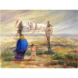 Inez Tatum, Oil on Board