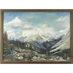 Illegible, Oil on Board